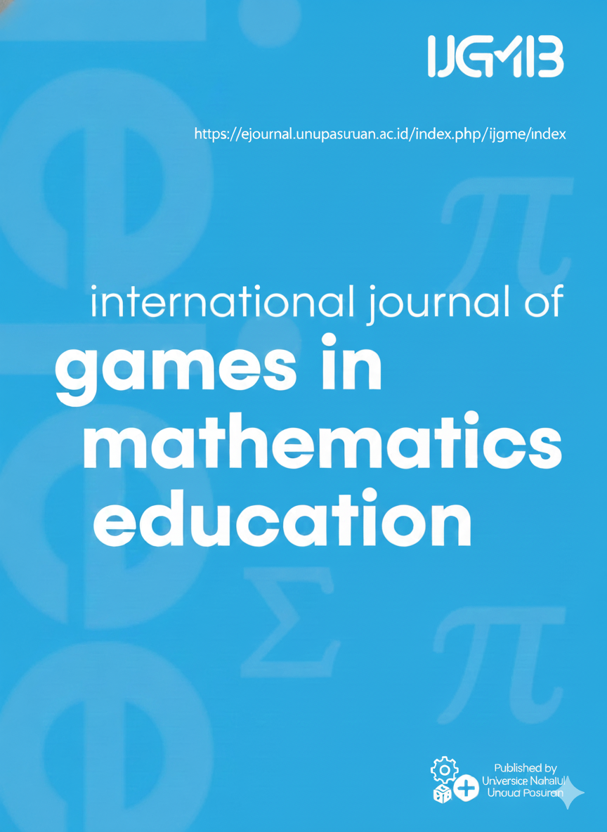 IJGME : International Journal of Games in Mathematics Education